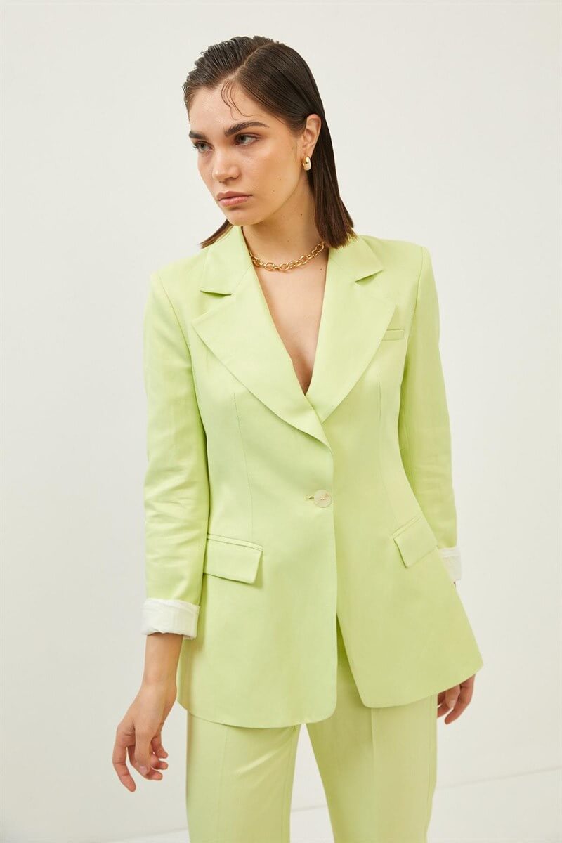 Yeşil Blazer Ceket Pantolon TakımST060S90300002